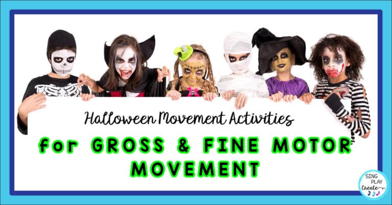 HALLOWEEN MOVEMENT ACTIVITIES for Gross and Fine Motor Movement